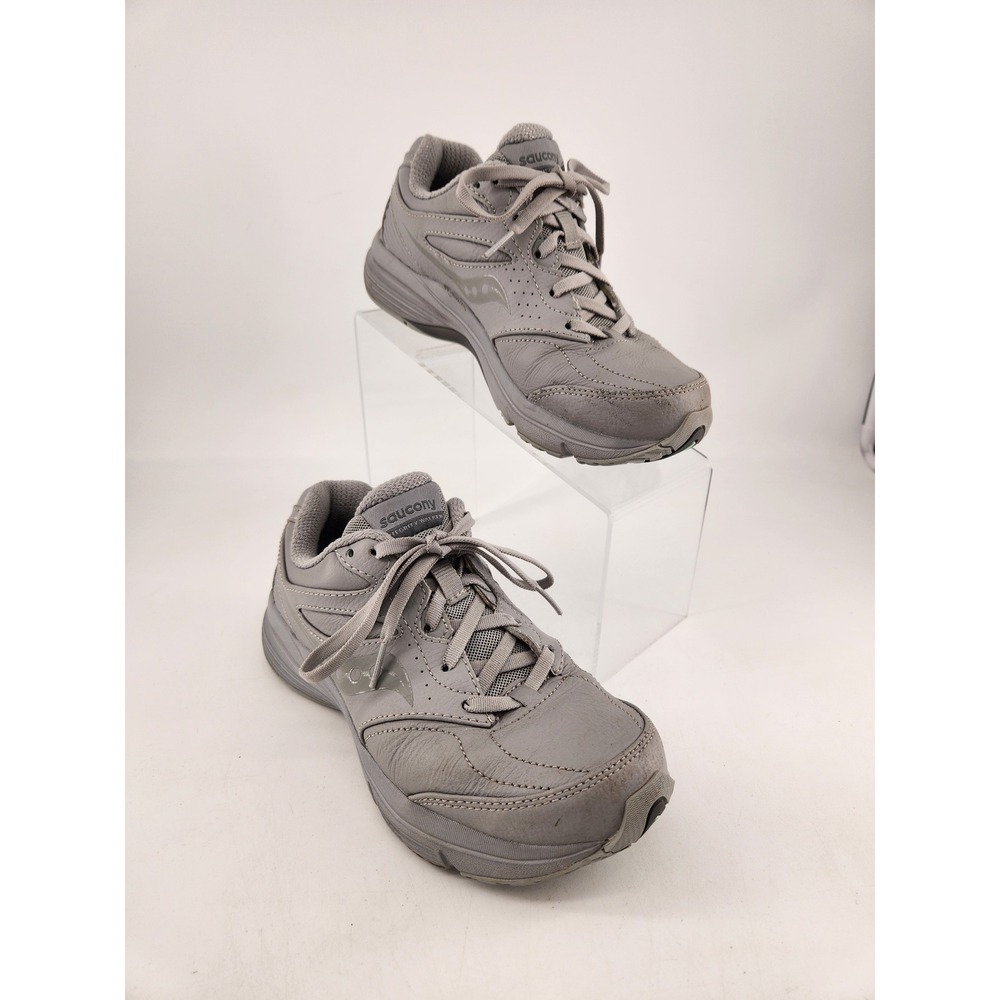 Saucony Integrity Walker 3 Women 6 XW Grey Leather Walking Shoes S50208-3
